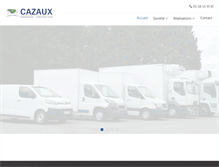 Tablet Screenshot of carrosseriecazaux.fr